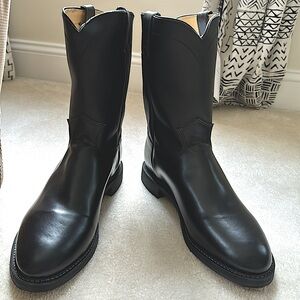 Justin Men’s Black Western Boots Size 11.5D NWT